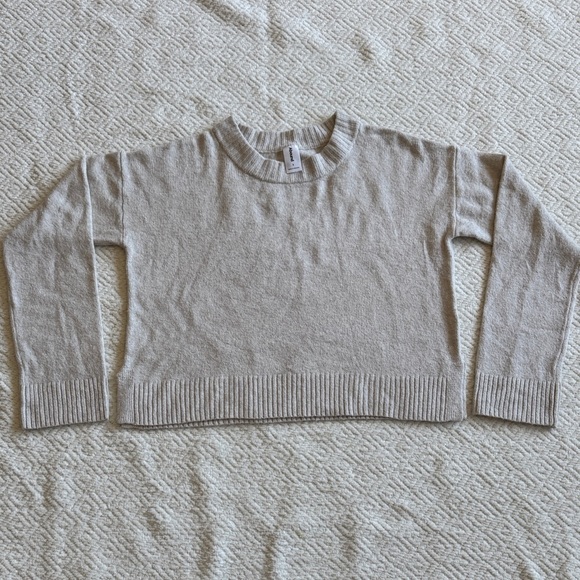 Abound Sweaters - Abound Beige Crew Neck Sweater Sz S